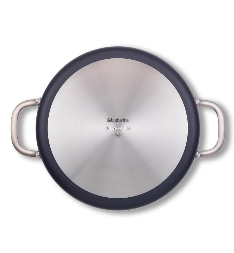 Zenn Poêle à frire sans papier recyclé, 28 cm, antiadhésive - Bleu foncé