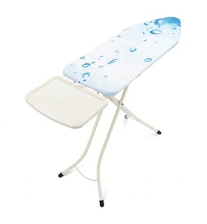 Streckmetall Bügeltisch Mit Dampfstationsablage 124 x 45 cm - Cream