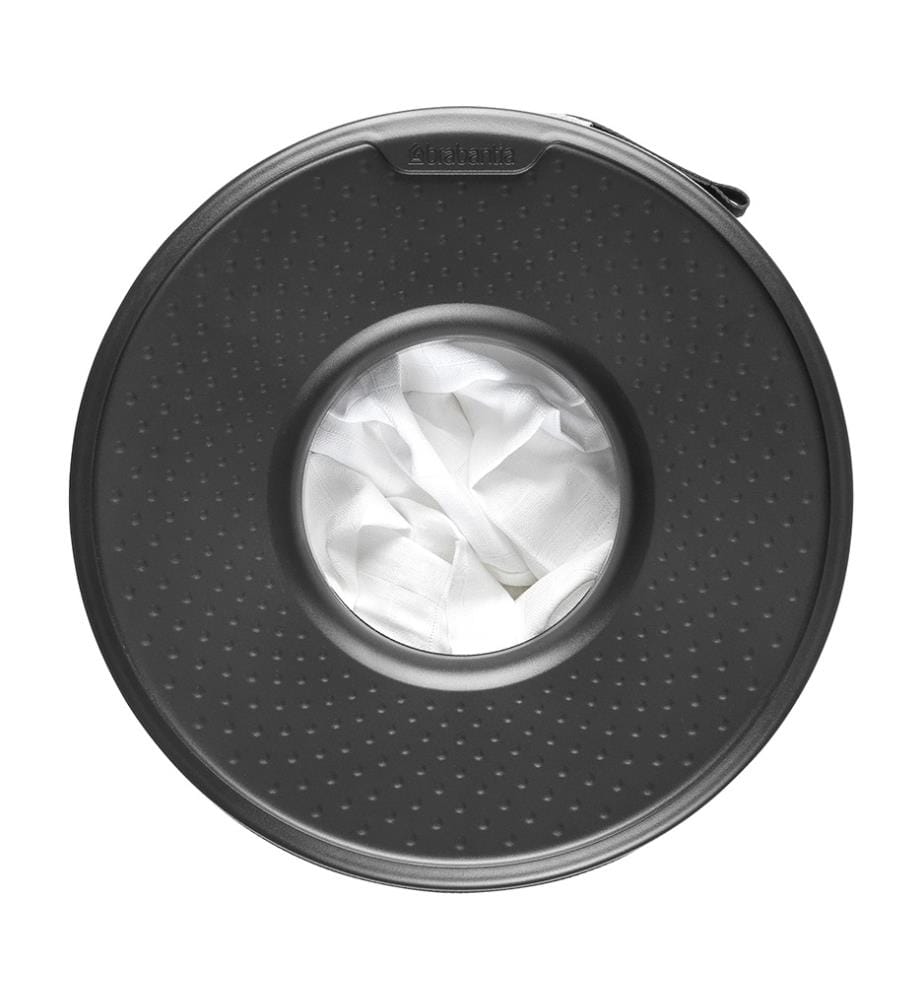 Wäschebox mit Kunststoffdeckel - 35 L Weiss
