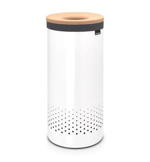 Wäschebox Mit Korkdeckel 35 L - Weiss