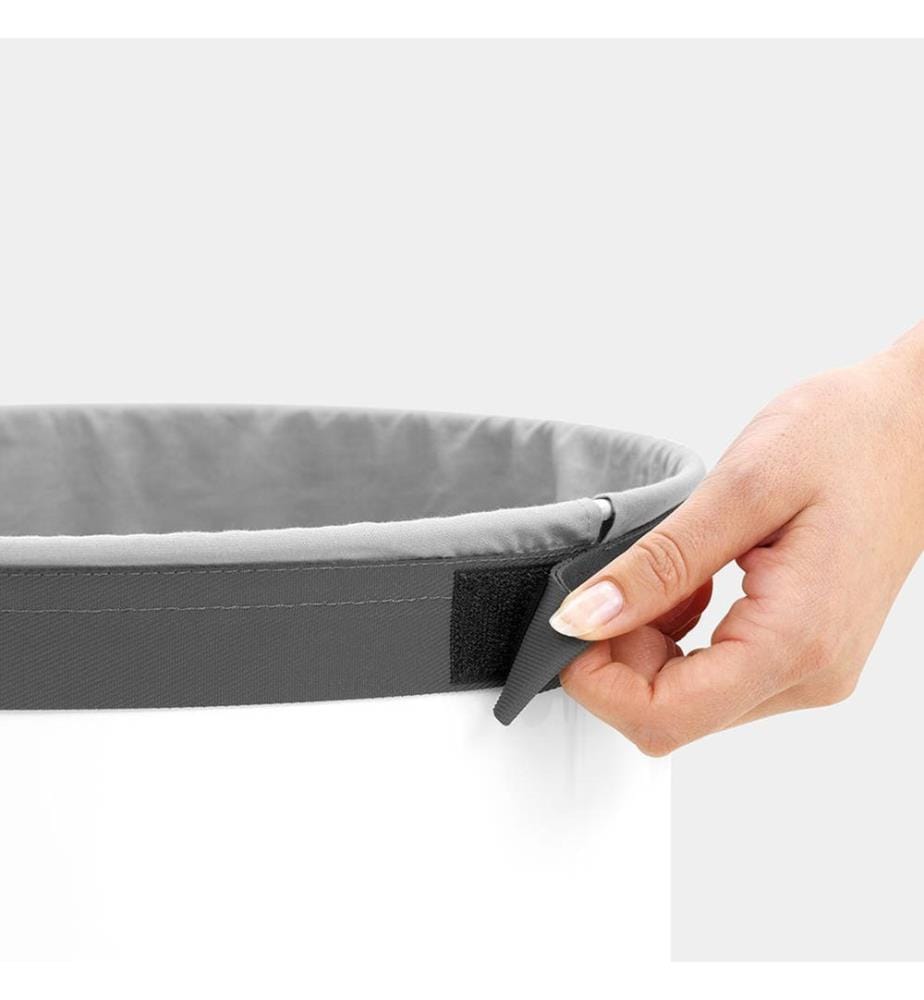 Wäschebox Mit Korkdeckel 35 L - Weiss
