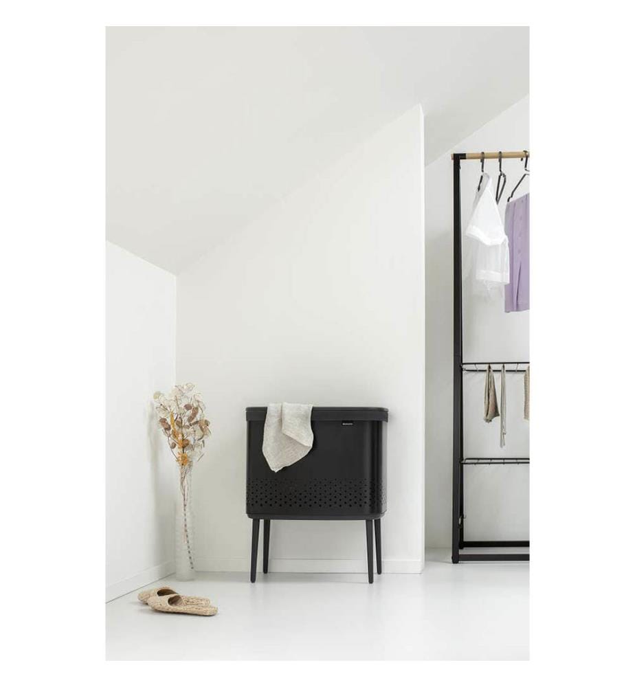 Box lavanderia Bo 60L - nero opaco