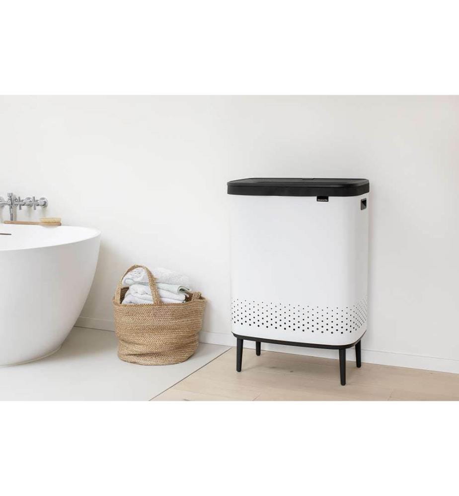 Box lavanderia Bo 2 x45L - Bianco