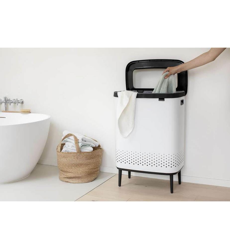 Box lavanderia Bo 2 x45L - Bianco