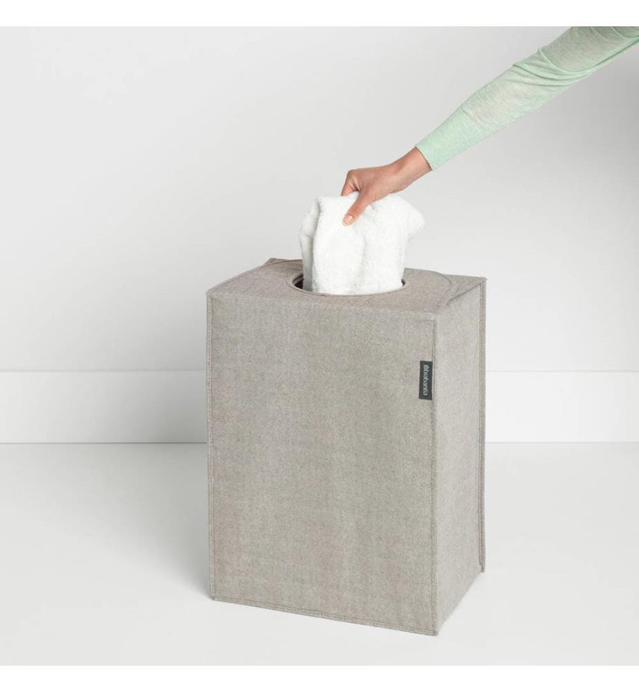 Wäschekorbtasche Faltbar 55 L - Silber