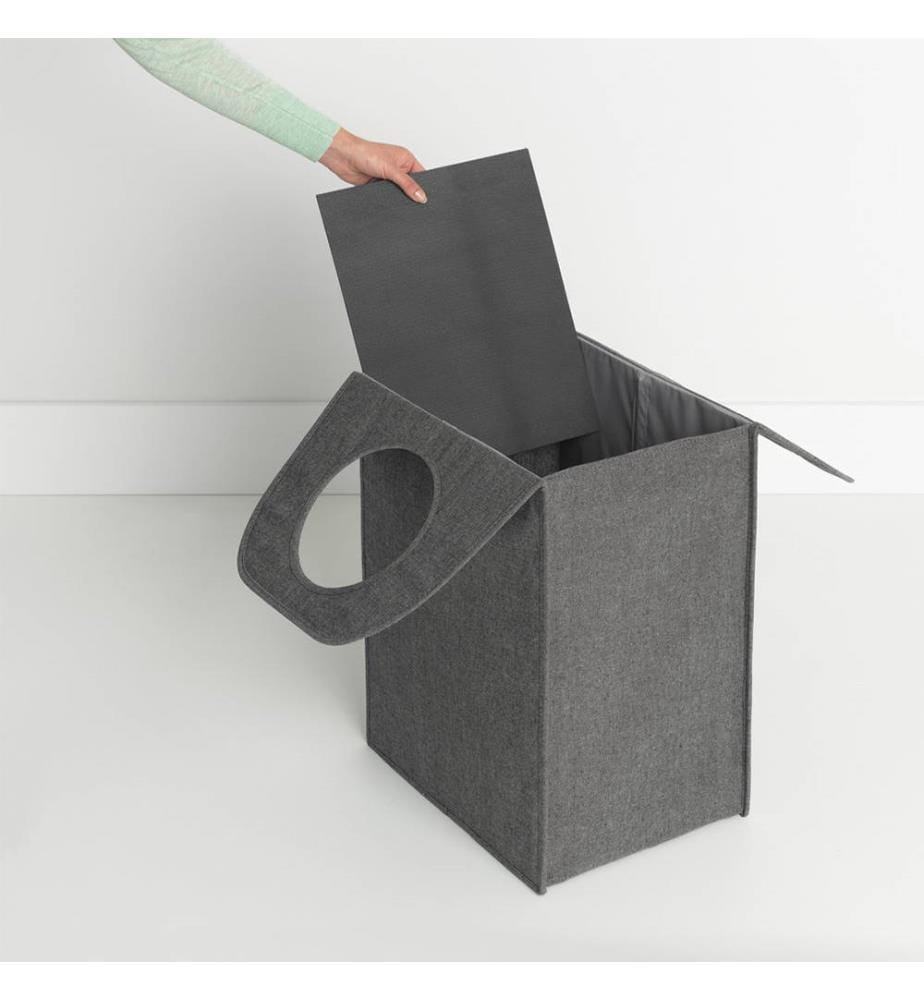 Wäschekorbtasche Faltbar 55 L - Schwarz