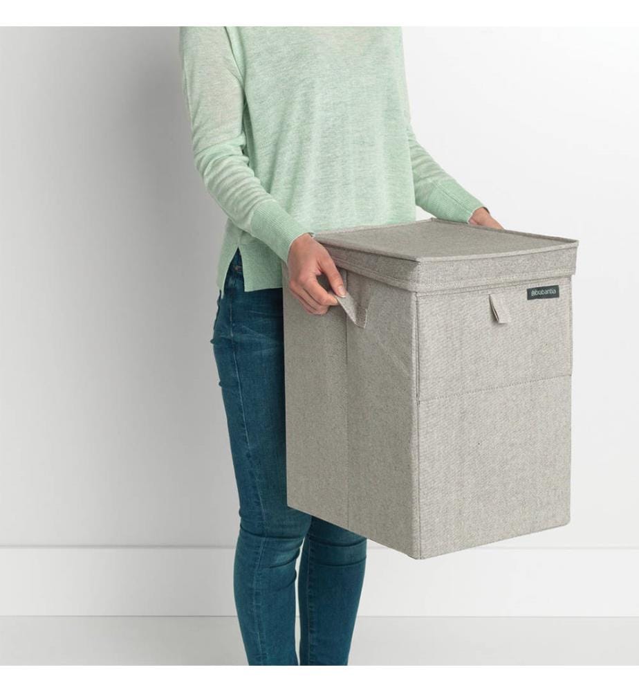 35 L Stackable Laundry Basket - Grey