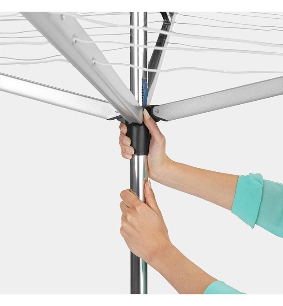 Wäschespinne Topspinner Mit Metallbodenanker - Silber