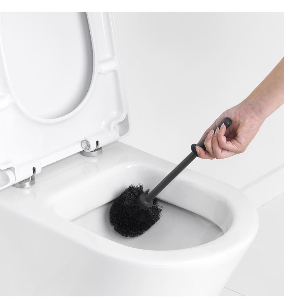 Toilettenbürstengarnitur -Serie ReNew - Schwarz Matt