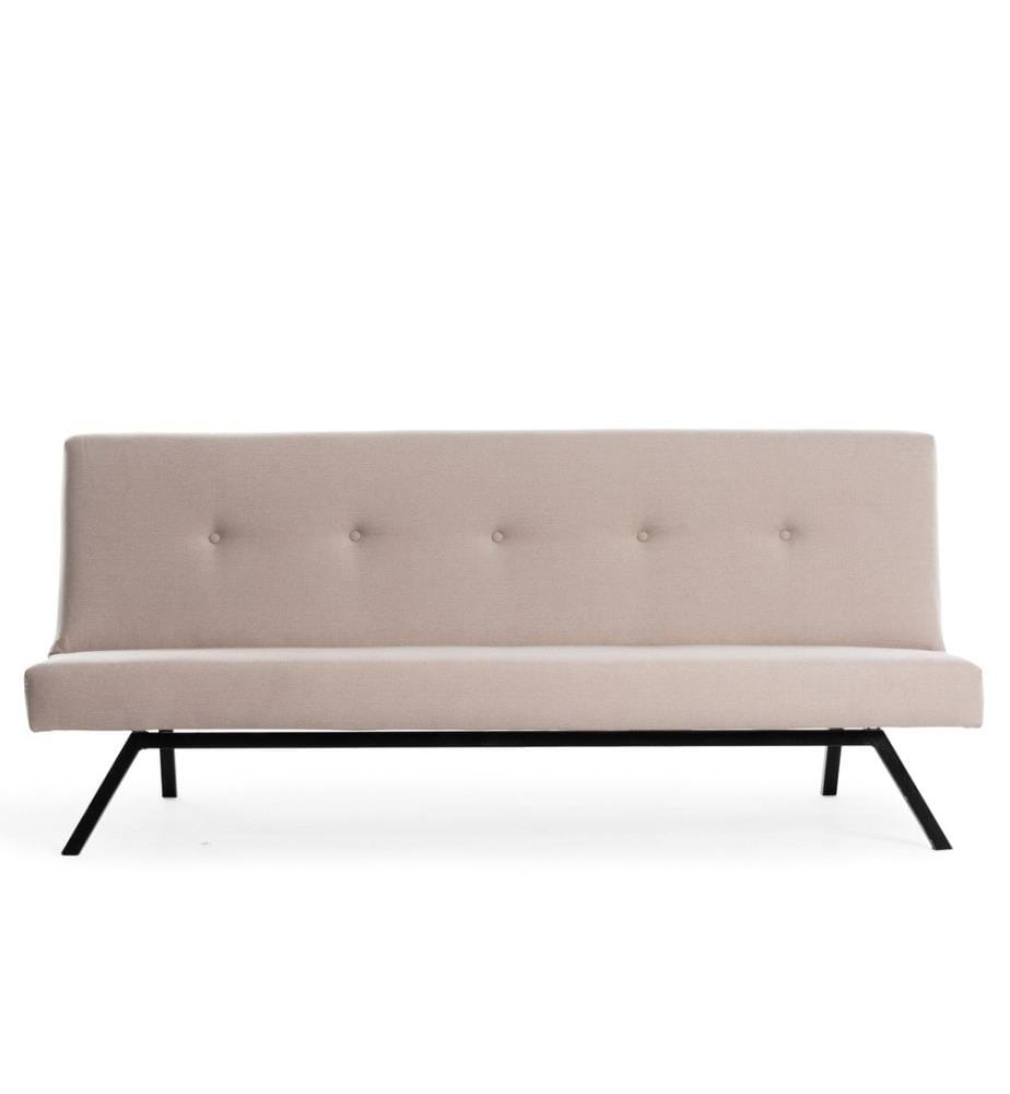 Divano-letto 3 posti Zola - Crema