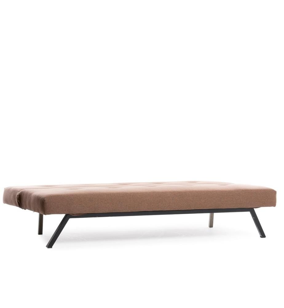 Divano letto 3 posti Zola - Marrone