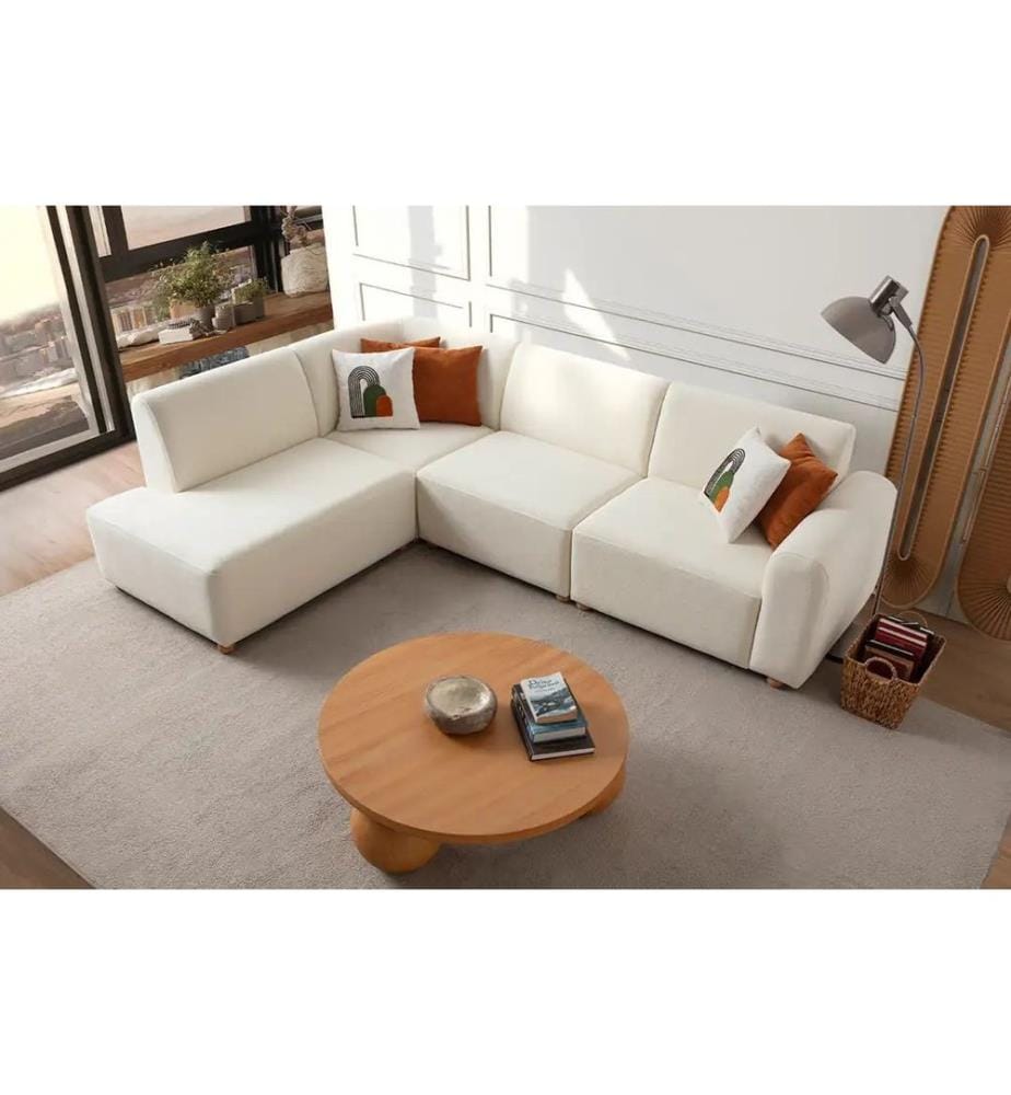 Ecksofa S-Loft Left - Weiss