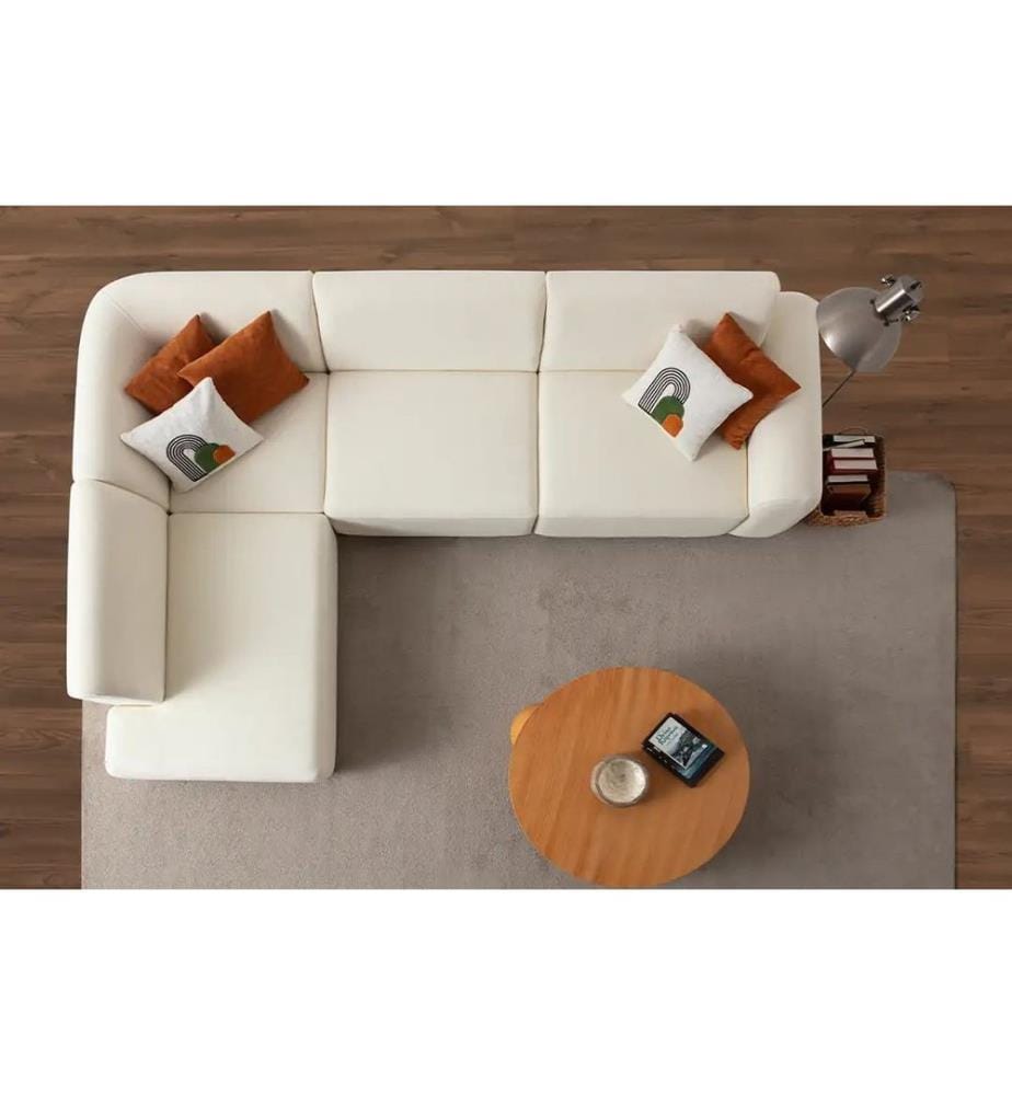 Ecksofa S-Loft Left - Weiss