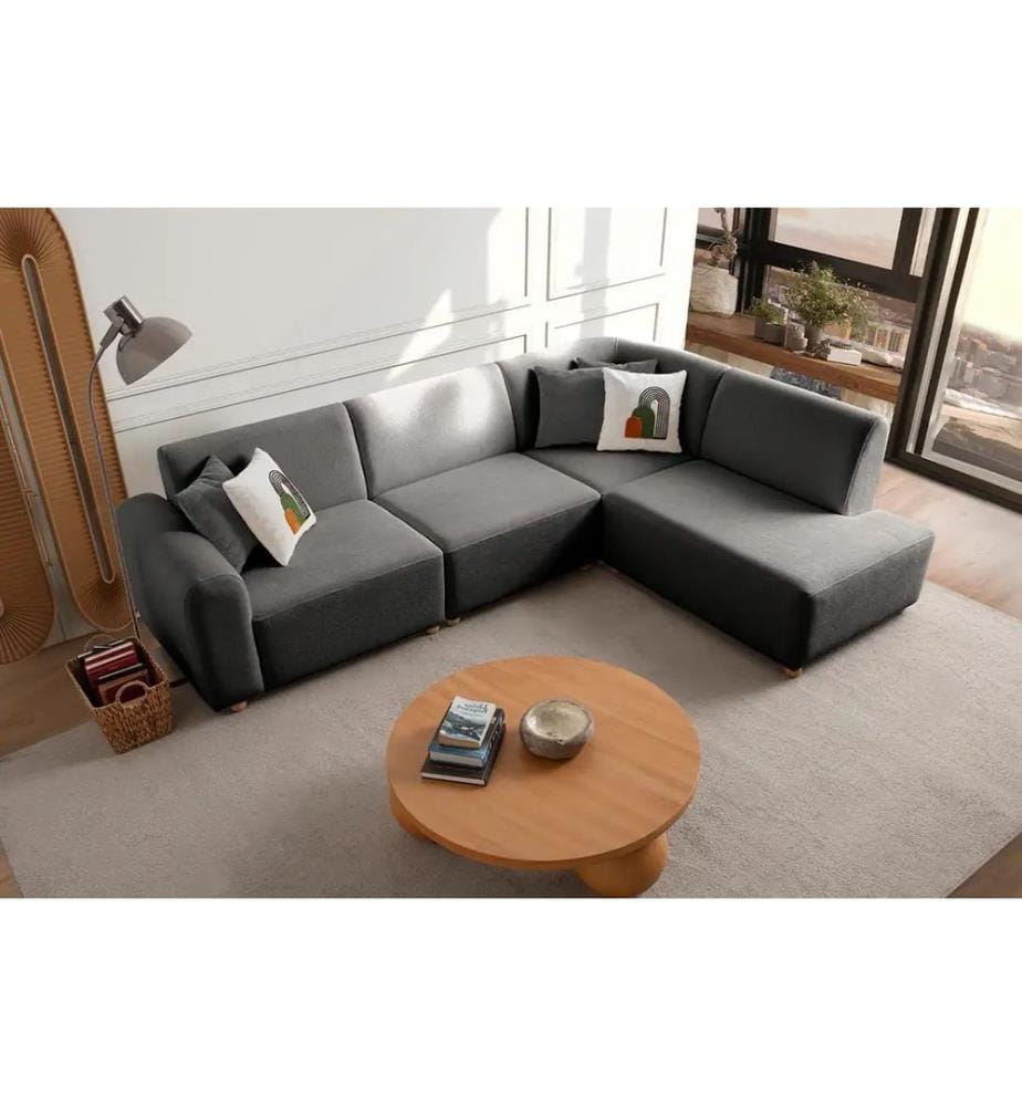 Ecksofa S-Loft Right - Anthrazit