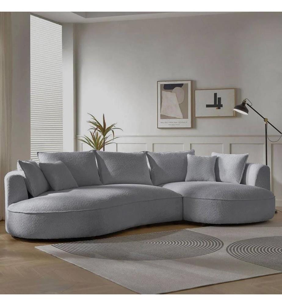 Ecksofa Venedik Right - Grau