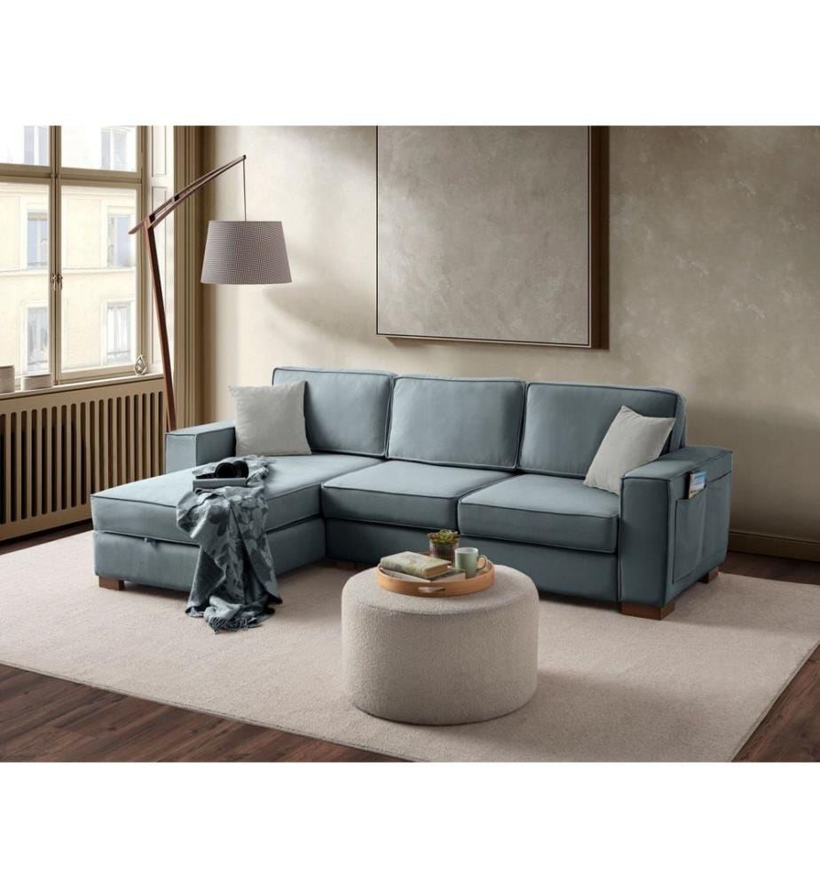 Ecksofa „Salvador“ - Wassergrün