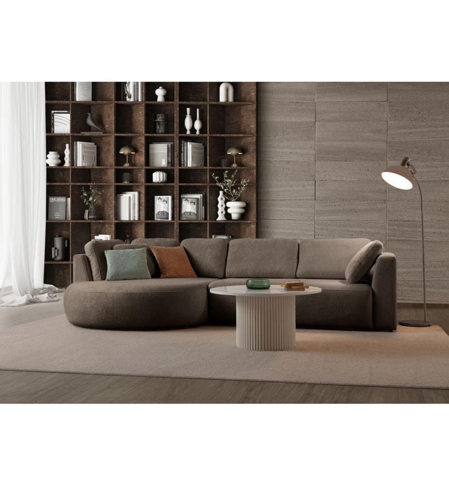 Ecksofa „Venezia“ (links) - Dunkelbraun