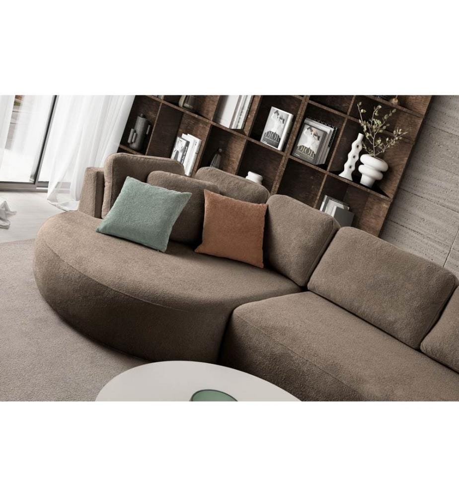 Ecksofa „Venezia“ (links) - Dunkelbraun
