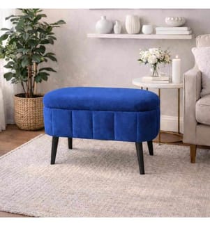 Mini Oslo pouffe - Sax Blue