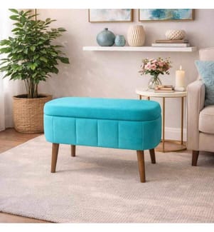Oslo Mini Pouf - Turquoise