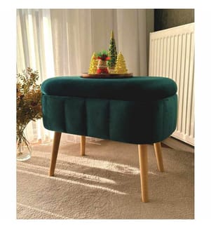 Oslo Mini Pouf - Emerald
