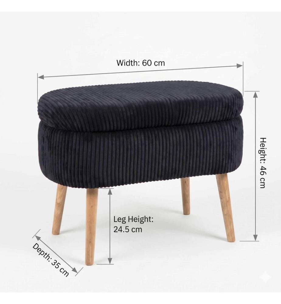 Hocker Mini Oslo - Schwarz