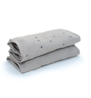 2er-Set Spannbettlaken 45 x 90 cm – Grau