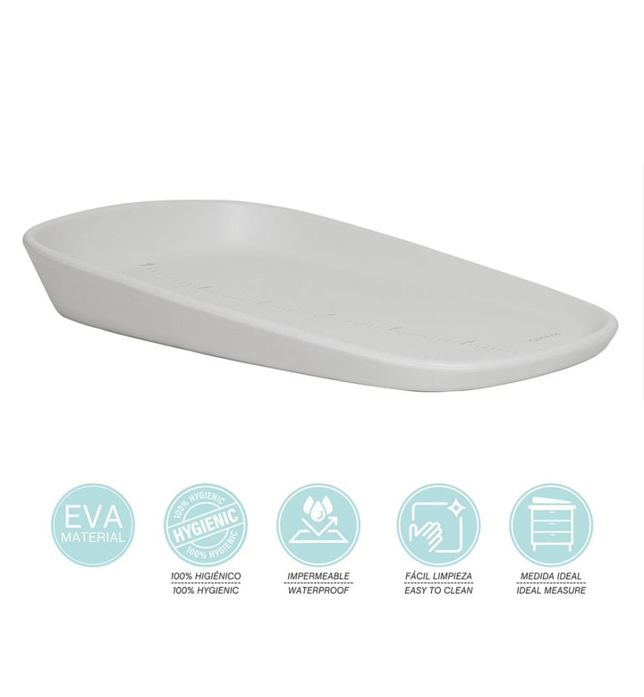Wickeltisch aus EVA, 69 x 44 x 11 cm – Grau