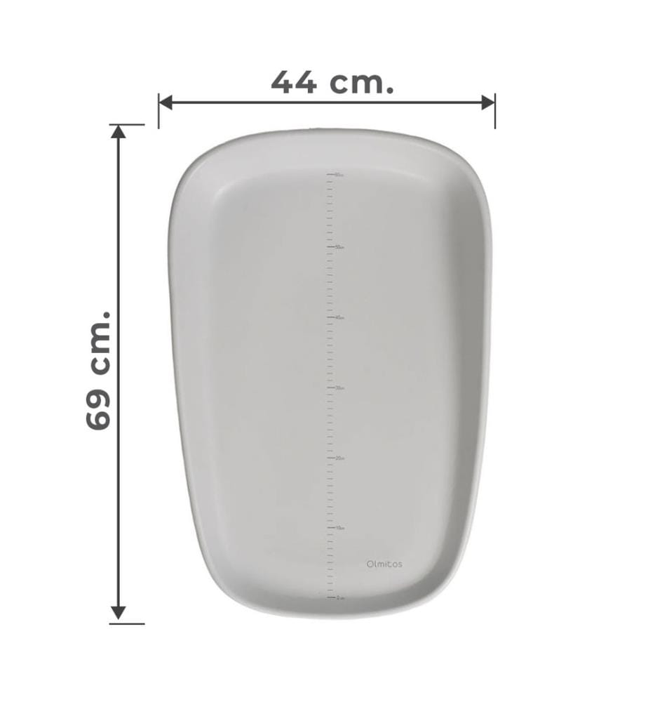 Wickeltisch aus EVA, 69 x 44 x 11 cm – Grau