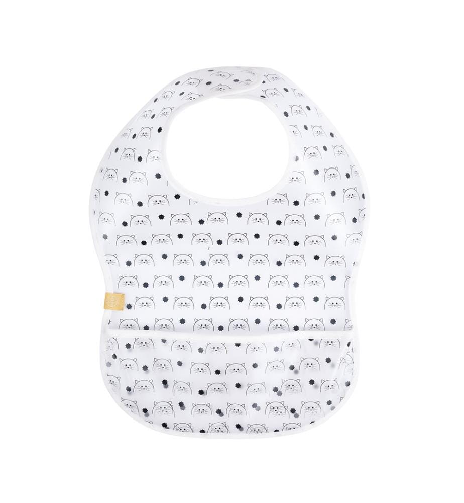 Lätzchen Eva Bib Little Cohums Cat - Weiss