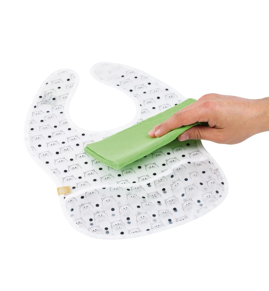 Lätzchen Eva Bib Little Cohums Cat - Weiss