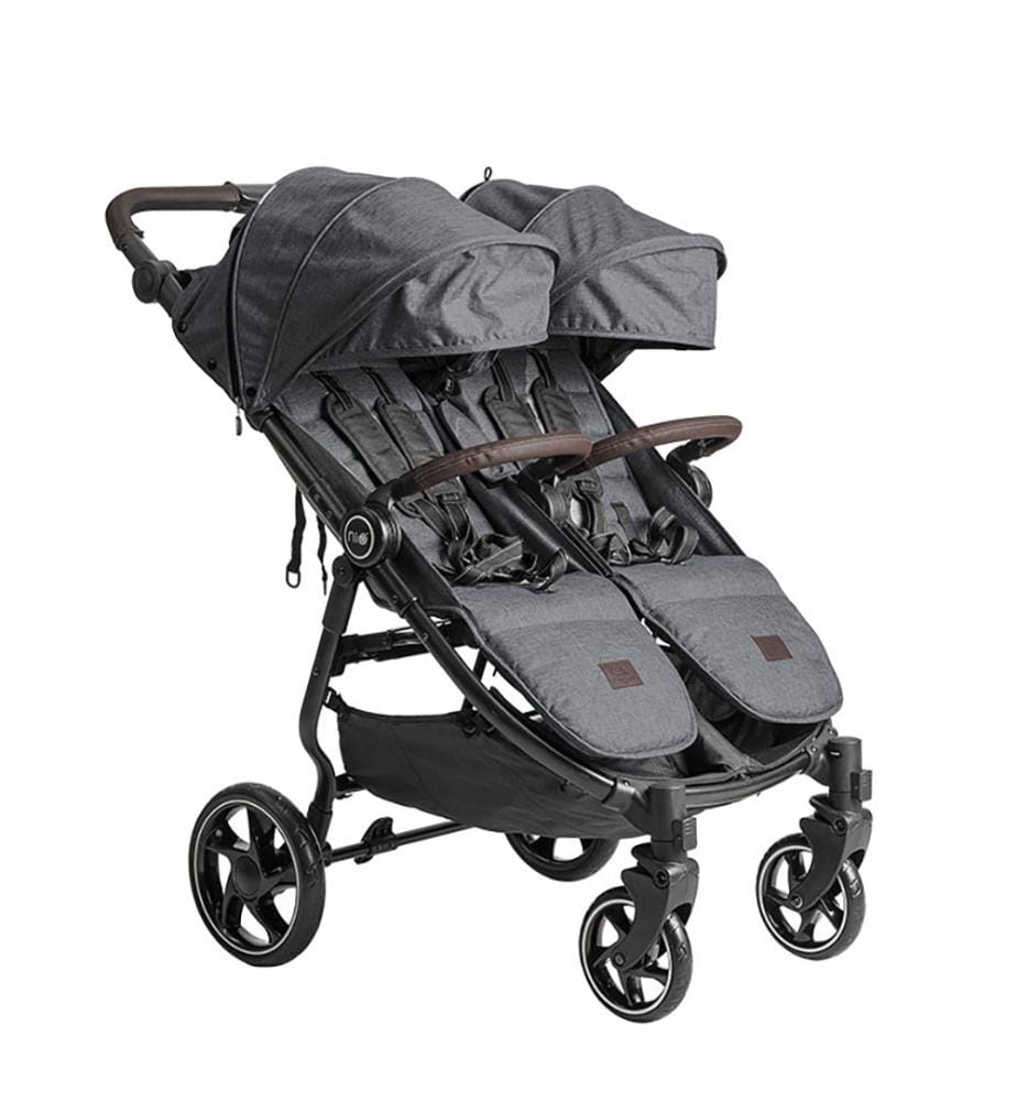 Zwillingswagen VentTwin+ Double + Stuhl - Grey