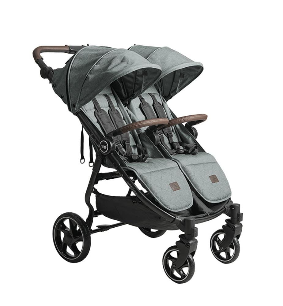 Zwillingswagen VentTwin+ Double + Stuhl - Grün