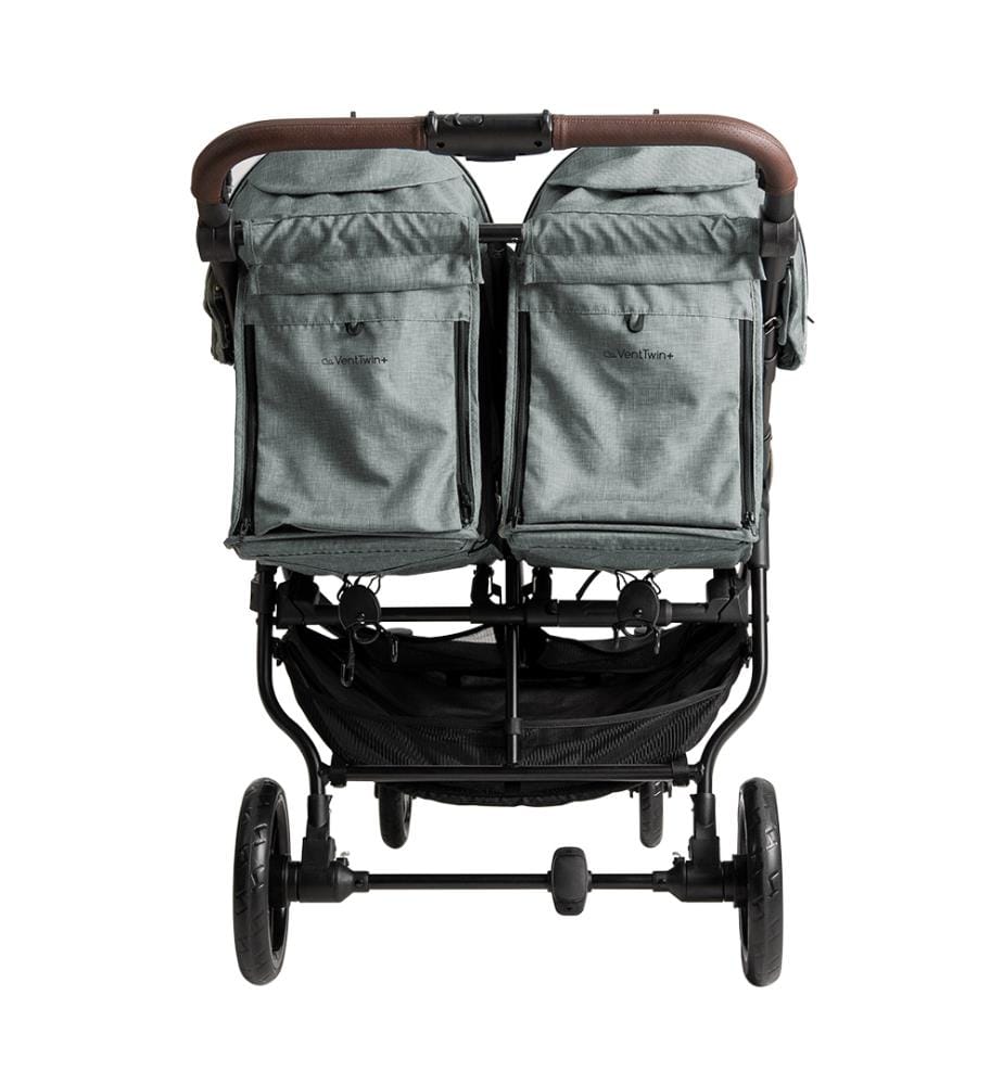 Zwillingswagen VentTwin+ Double + Stuhl - Grün