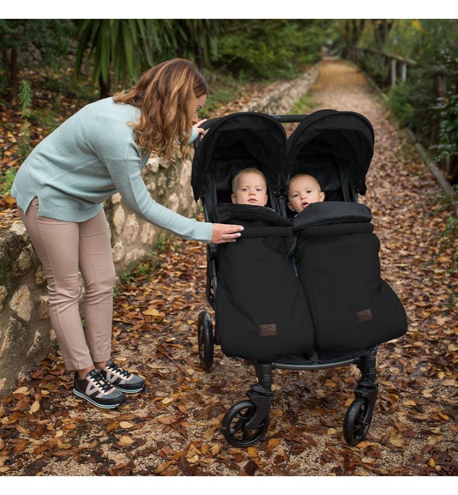 Wintertasche für Twin-Sportwagen Venttwin - Schwarz