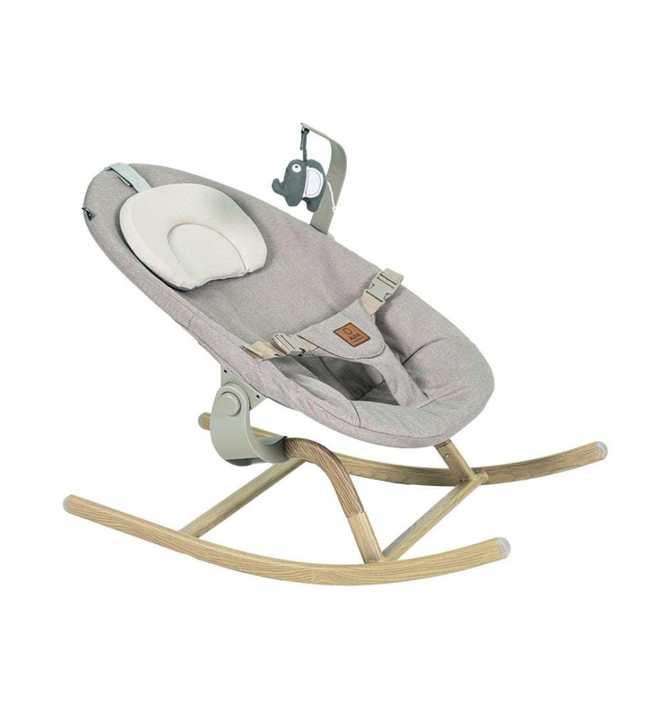 Amaca + seggiolone 4 in 1 per bambini dai 3 ai 12 anni - Grigio