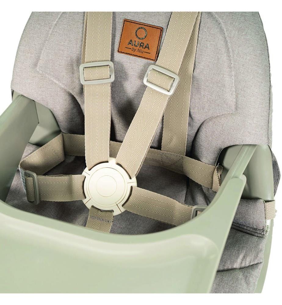 Amaca + seggiolone 4 in 1 per bambini dai 3 ai 12 anni - Grigio