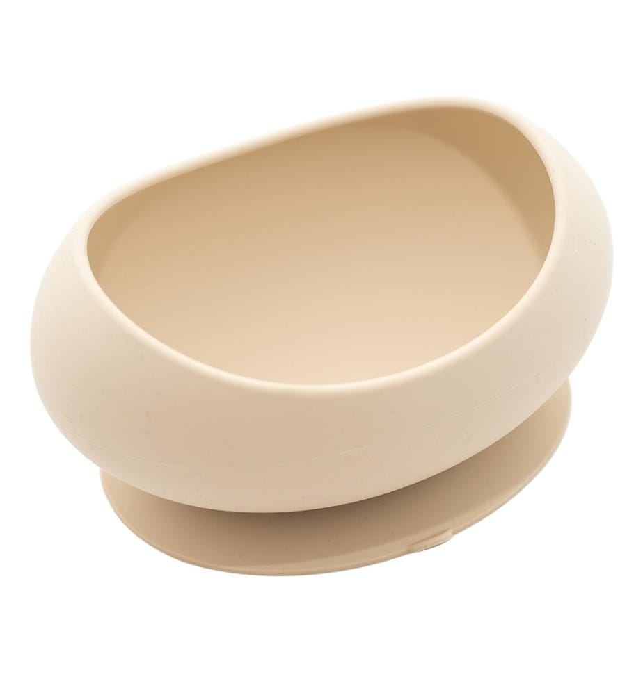 Servizio da tavola in silicone, 3 pezzi - Beige
