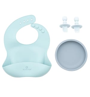 Set da tavola in silicone da 4 pezzi - Blu