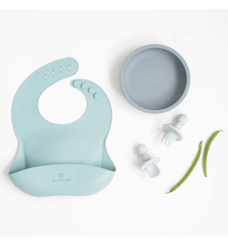 Set da tavola in silicone da 4 pezzi - Blu