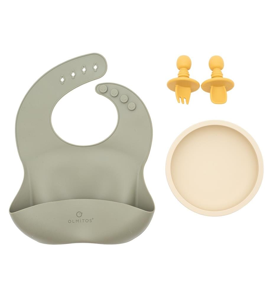 Set da tavola in silicone da 4 pezzi - Verde