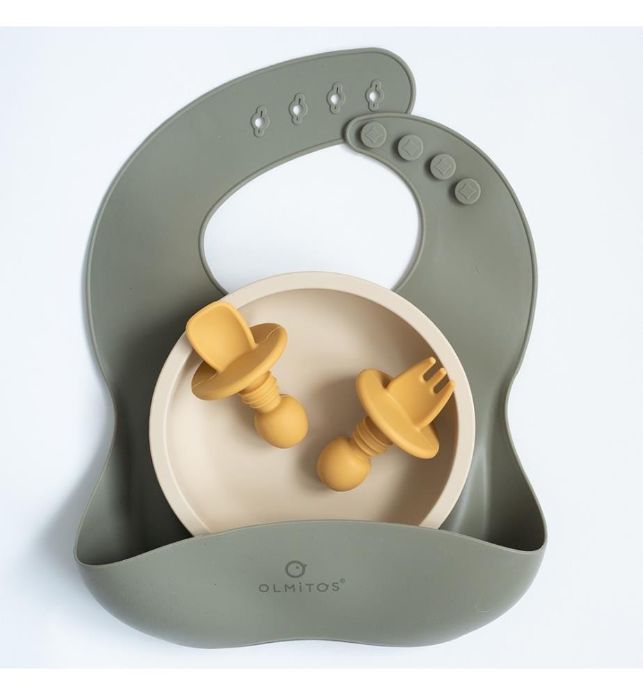 Set da tavola in silicone da 4 pezzi - Verde
