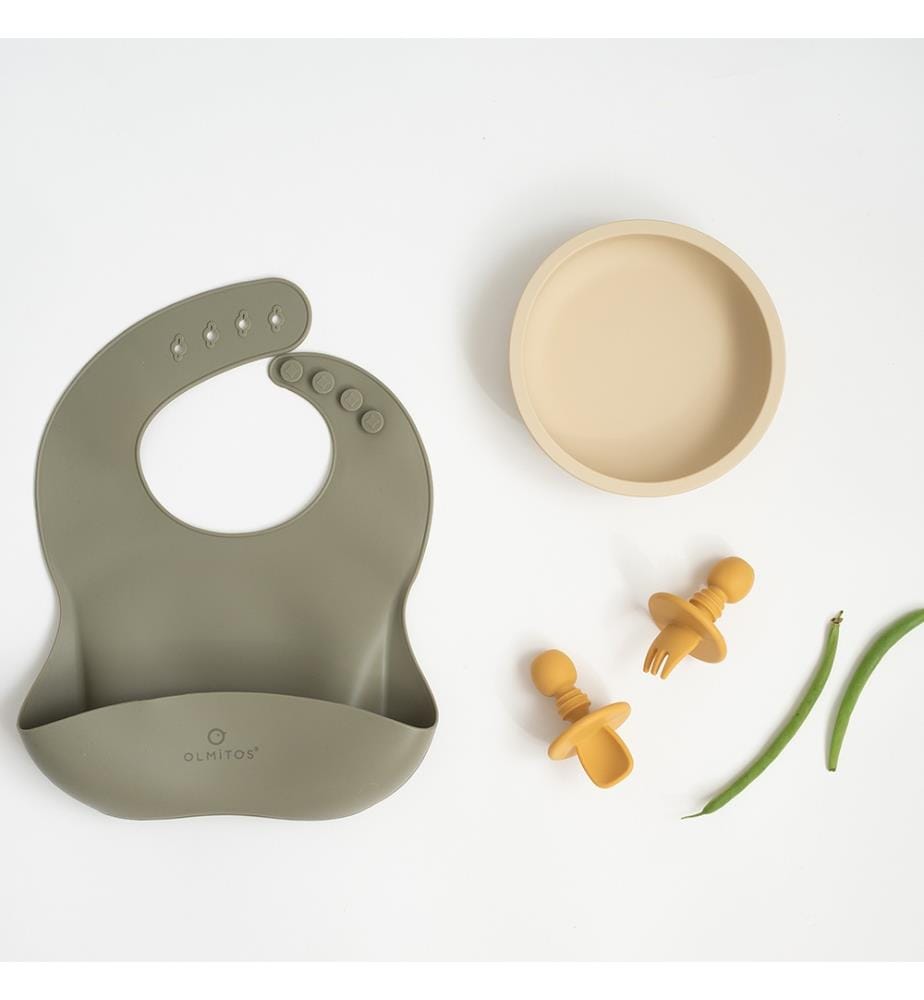 Set da tavola in silicone da 4 pezzi - Verde