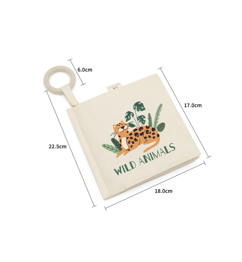 Stoffbuch „Wild Animals“ – Mehrfarbig
