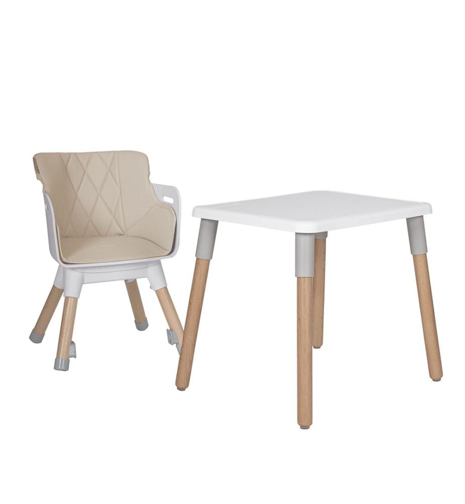 Set composto da seggiolone e sedia Kombo - Beige
