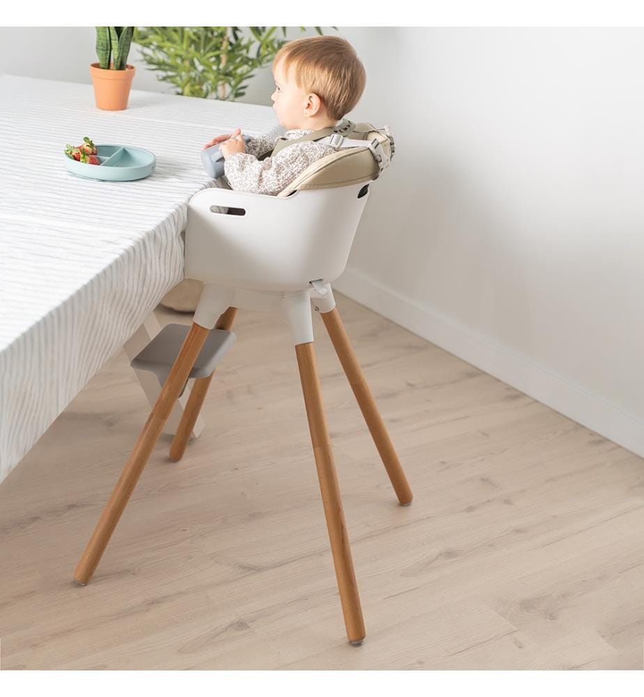 Set composto da seggiolone e sedia Kombo - Beige