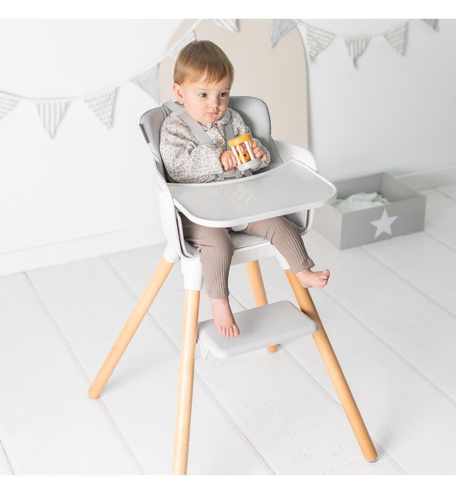 Set composto da seggiolone e sedia Kombo - Grigio