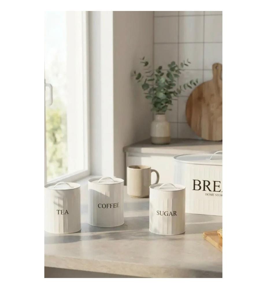 Lot de boîtes de rangement (4 pièces) - Blanc