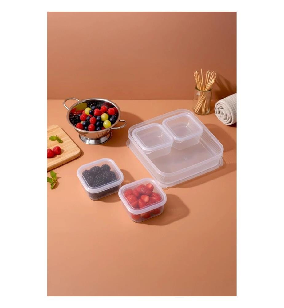 Aufbewahrungsbox-Set (5-teilig) – transparent
