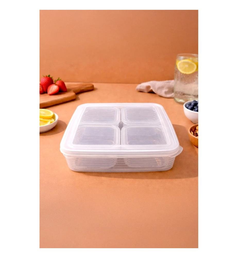 Aufbewahrungsbox-Set (5-teilig) – transparent